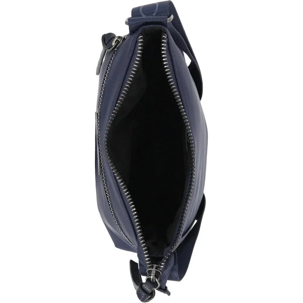 Women's Up Indigo Nylon Crossbody Bag Purse with Adjustable Shoulder Strap